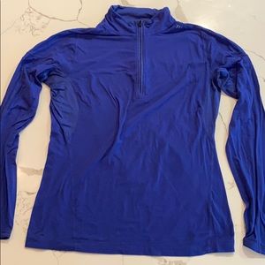 Lululemon Men’s Blue Quarter Zip Shell Sz XL